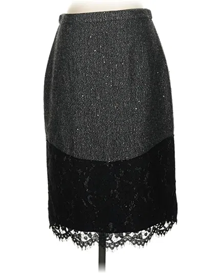 Pre-owned Jcrew Wool Skirt In Black