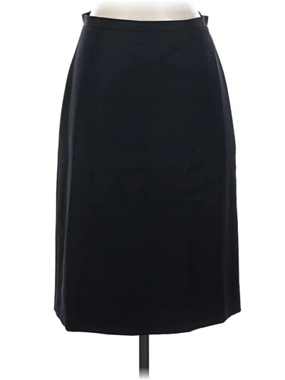 Pre-owned Jcrew Wool Skirt In Black