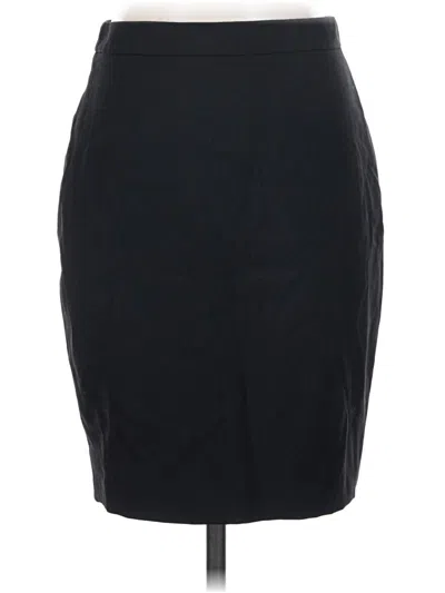 Pre-owned Jcrew Wool Skirt In Black