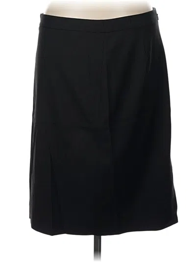 Pre-owned Jcrew Wool Skirt In Black