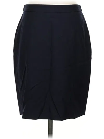 Pre-owned Jcrew Wool Skirt In Black
