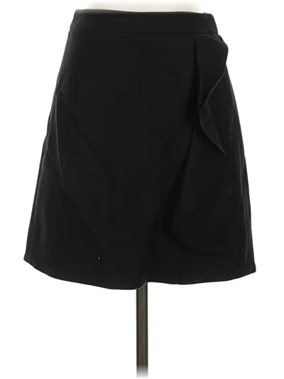 Pre-owned Jcrew Wool Skirt In Black