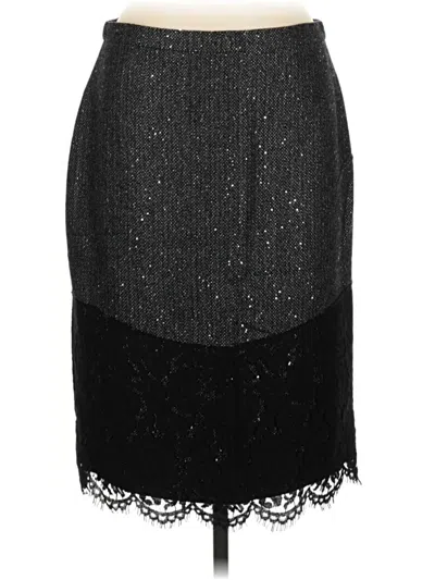 Pre-owned Jcrew Wool Skirt In Black
