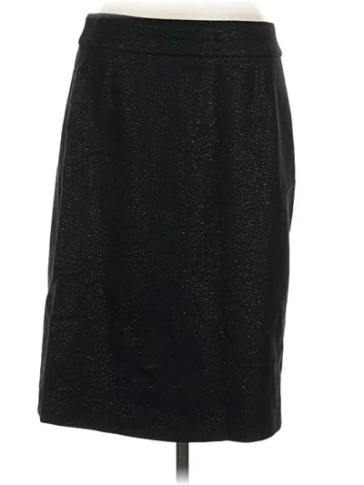 Pre-owned Jcrew Wool Skirt In Black
