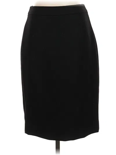 Pre-owned Jcrew Wool Skirt In Black