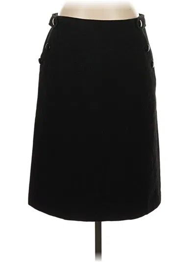 Pre-owned Jcrew Wool Skirt In Black