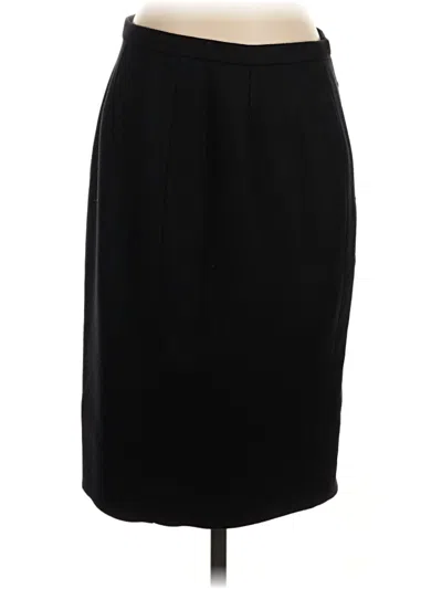 Pre-owned Jcrew Wool Skirt In Black