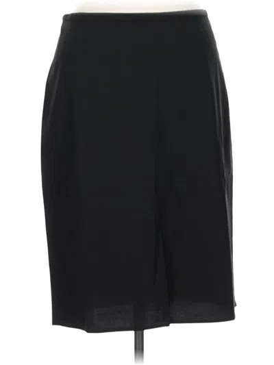 Pre-owned Jcrew Wool Skirt In Black