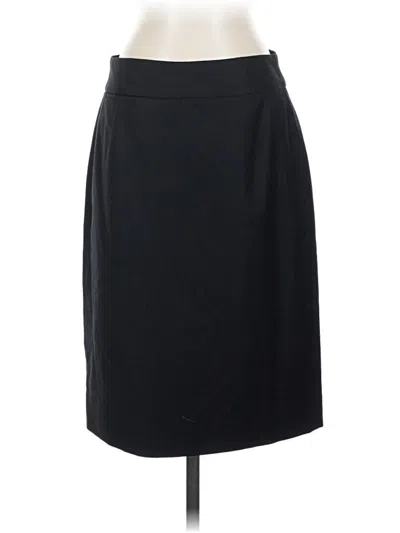 Pre-owned Jcrew Wool Skirt In Black