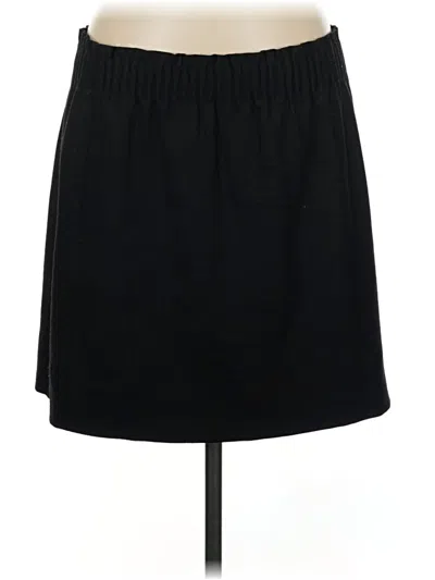 Pre-owned Jcrew Wool Skirt In Black