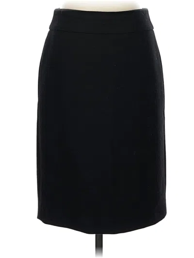 Pre-owned Jcrew Wool Skirt In Black