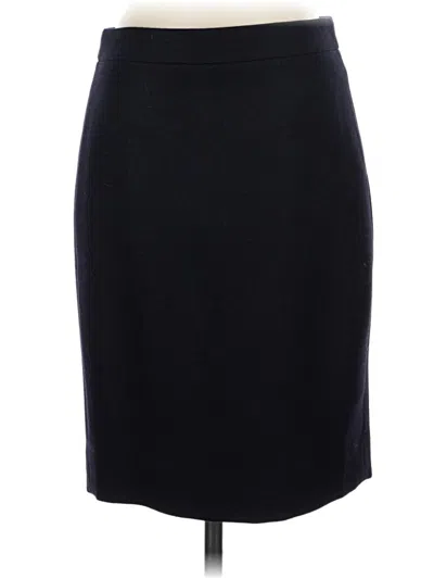Pre-owned Jcrew Wool Skirt In Black
