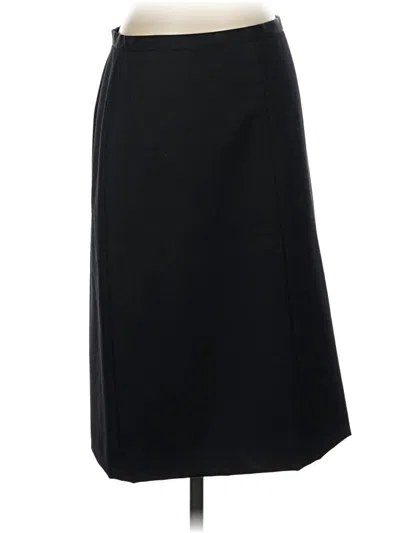 Pre-owned Jcrew Wool Skirt In Black