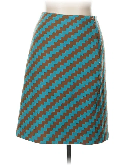 Pre-owned Jcrew Wool Skirt In Blue