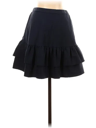 Pre-owned Jcrew Wool Skirt In Blue