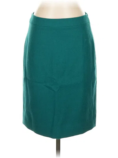 Pre-owned Jcrew Wool Skirt In Blue