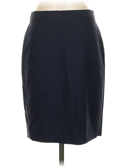 Pre-owned Jcrew Wool Skirt In Blue