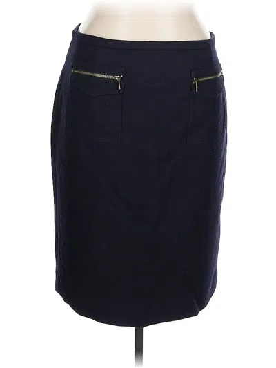 Pre-owned Jcrew Wool Skirt In Blue