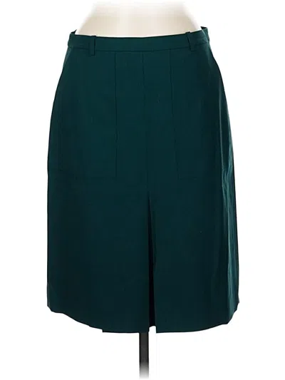 Pre-owned Jcrew Wool Skirt In Blue