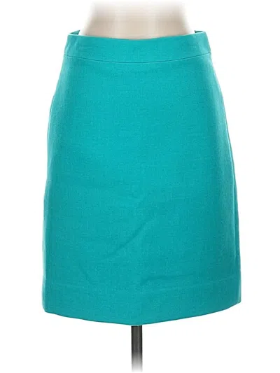 Pre-owned Jcrew Wool Skirt In Blue