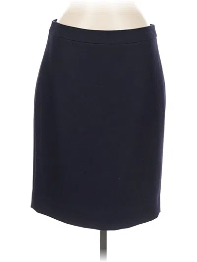 Pre-owned Jcrew Wool Skirt In Blue