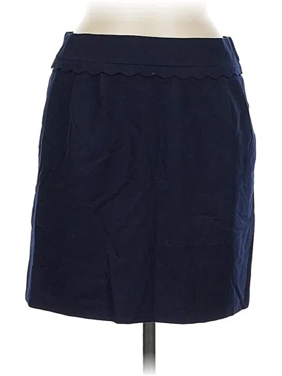 Pre-owned Jcrew Wool Skirt In Blue