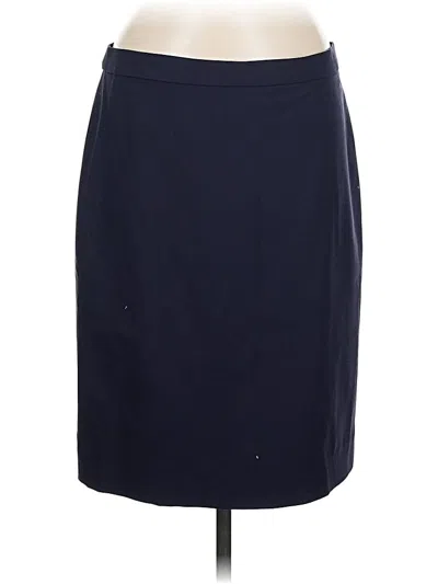 Pre-owned Jcrew Wool Skirt In Blue