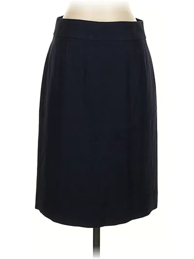 Pre-owned Jcrew Wool Skirt In Blue