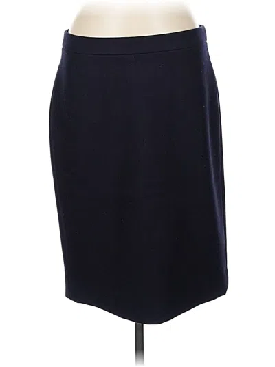 Pre-owned Jcrew Wool Skirt In Blue