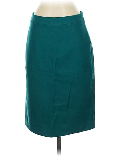 Pre-owned Jcrew Wool Skirt In Blue