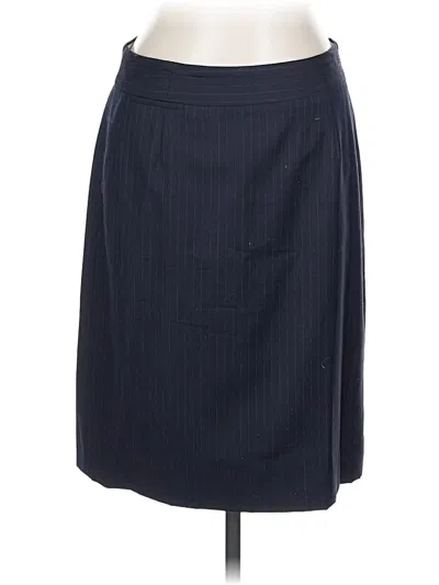 Pre-owned Jcrew Wool Skirt In Blue