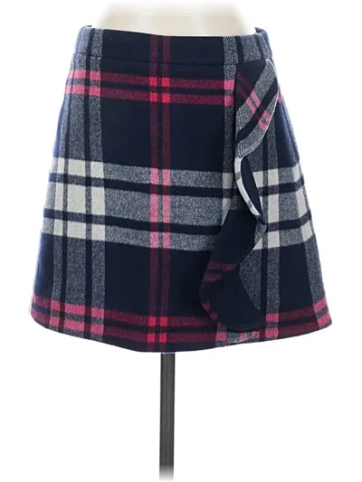 Pre-owned Jcrew Wool Skirt In Blue