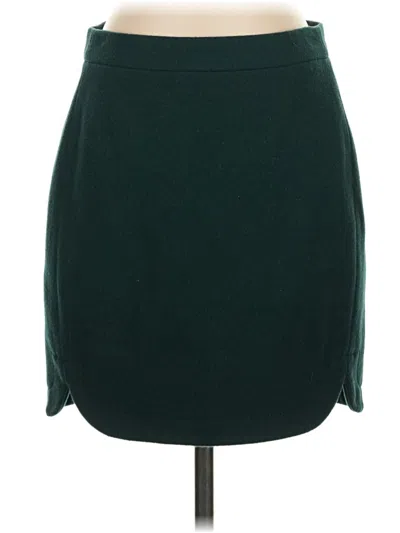 Pre-owned Jcrew Wool Skirt In Blue