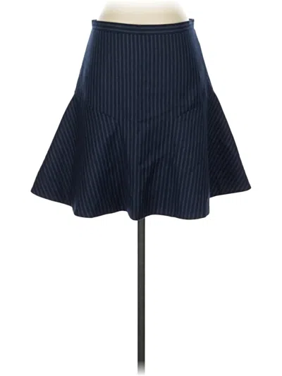 Pre-owned Jcrew Wool Skirt In Blue
