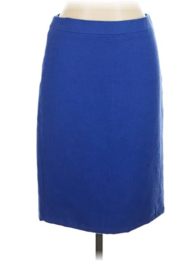 Pre-owned Jcrew Wool Skirt In Blue