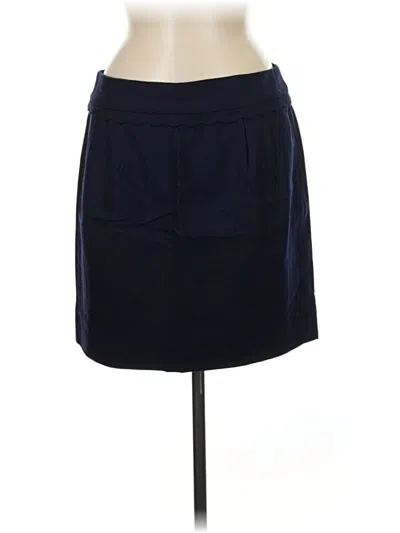 Pre-owned Jcrew Wool Skirt In Blue