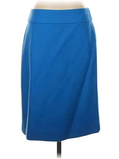 Pre-owned Jcrew Wool Skirt In Blue