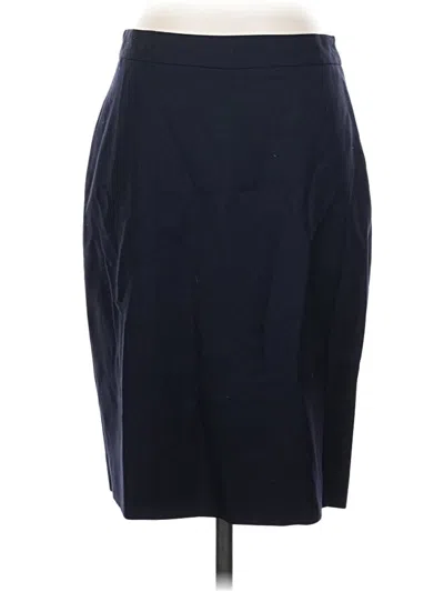 Pre-owned Jcrew Wool Skirt In Blue