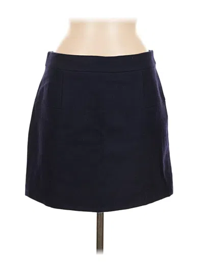 Pre-owned Jcrew Wool Skirt In Blue