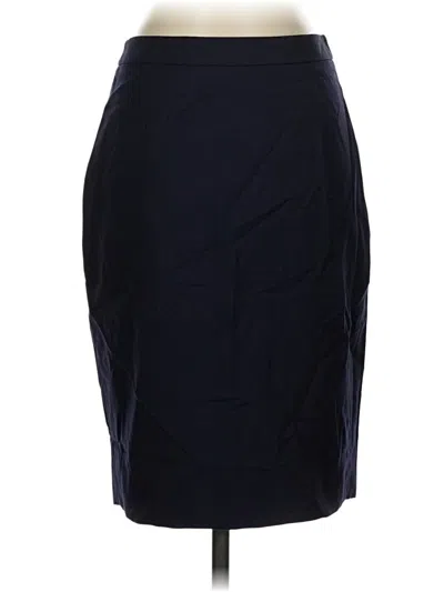 Pre-owned Jcrew Wool Skirt In Blue