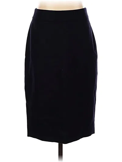Pre-owned Jcrew Wool Skirt In Blue