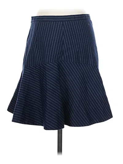 Pre-owned Jcrew Wool Skirt In Blue