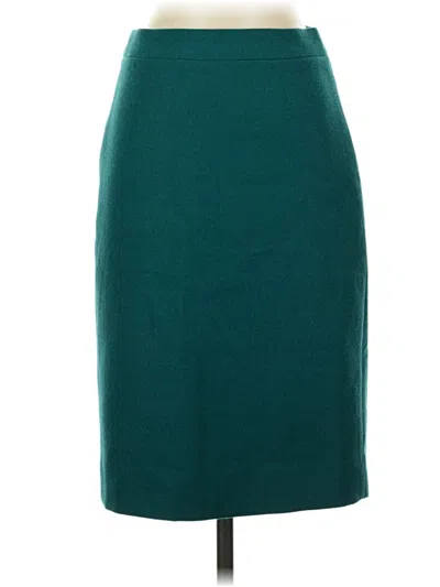 Pre-owned Jcrew Wool Skirt In Blue