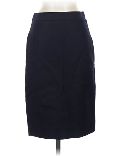 Pre-owned Jcrew Wool Skirt In Blue
