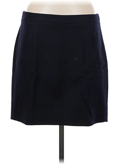Pre-owned Jcrew Wool Skirt In Blue