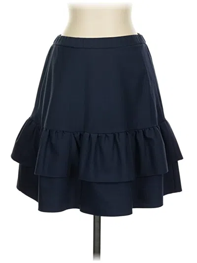 Pre-owned Jcrew Wool Skirt In Blue
