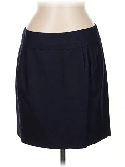 Pre-owned Jcrew Wool Skirt In Blue