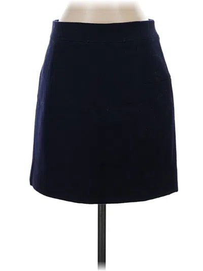 Pre-owned Jcrew Wool Skirt In Blue