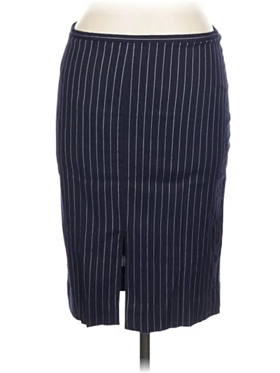 Pre-owned Jcrew Wool Skirt In Blue