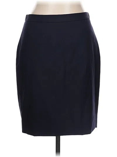 Pre-owned Jcrew Wool Skirt In Blue